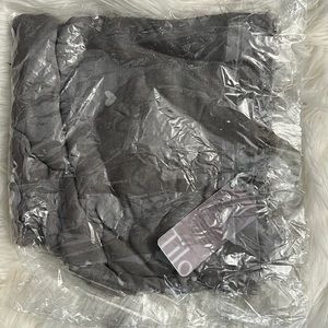 Grey Scarf with White Hearts